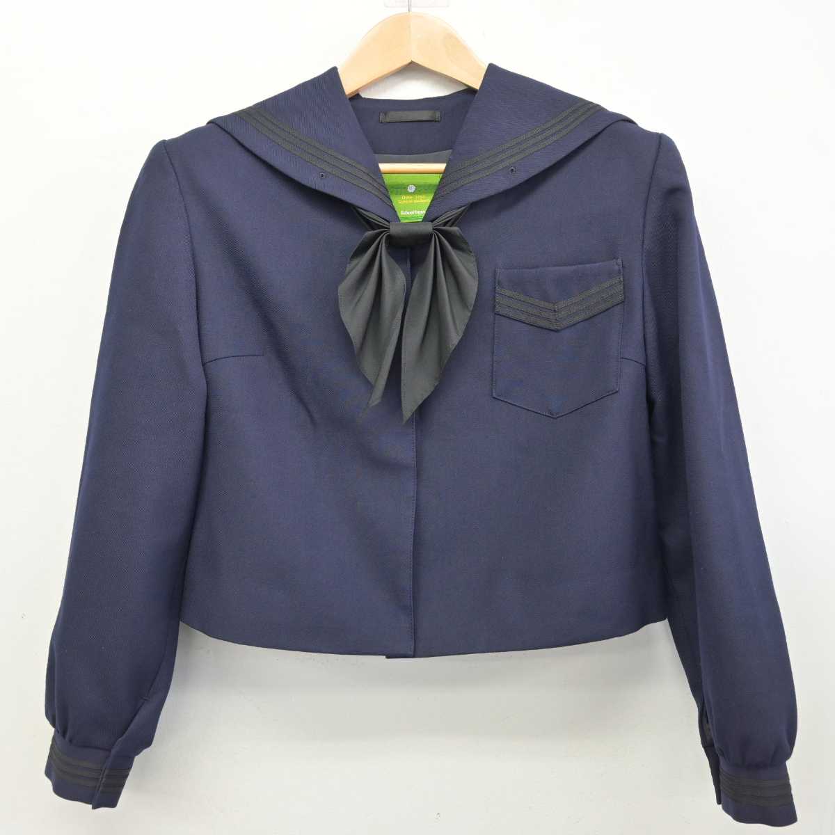 【中古】鹿児島県 甲南高等学校 女子制服 3点 (セーラー服・ジャンパースカート) sf086800