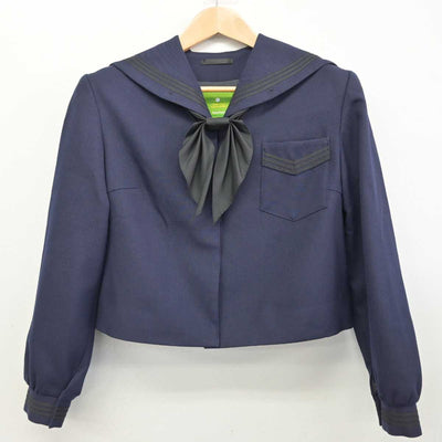 【中古】鹿児島県 甲南高等学校 女子制服 3点 (セーラー服・ジャンパースカート) sf086800