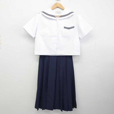 【中古】鹿児島県 甲南高等学校 女子制服 2点 (セーラー服・スカート) sf086801