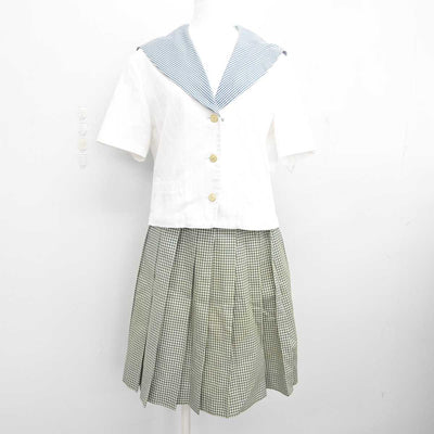 【中古】岡山県 就実高等学校 女子制服 2点 (セーラー服・スカート) sf086916