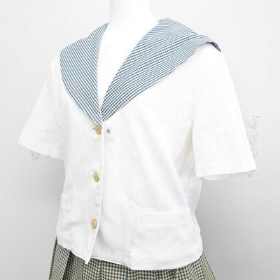 【中古】岡山県 就実高等学校 女子制服 2点 (セーラー服・スカート) sf086916