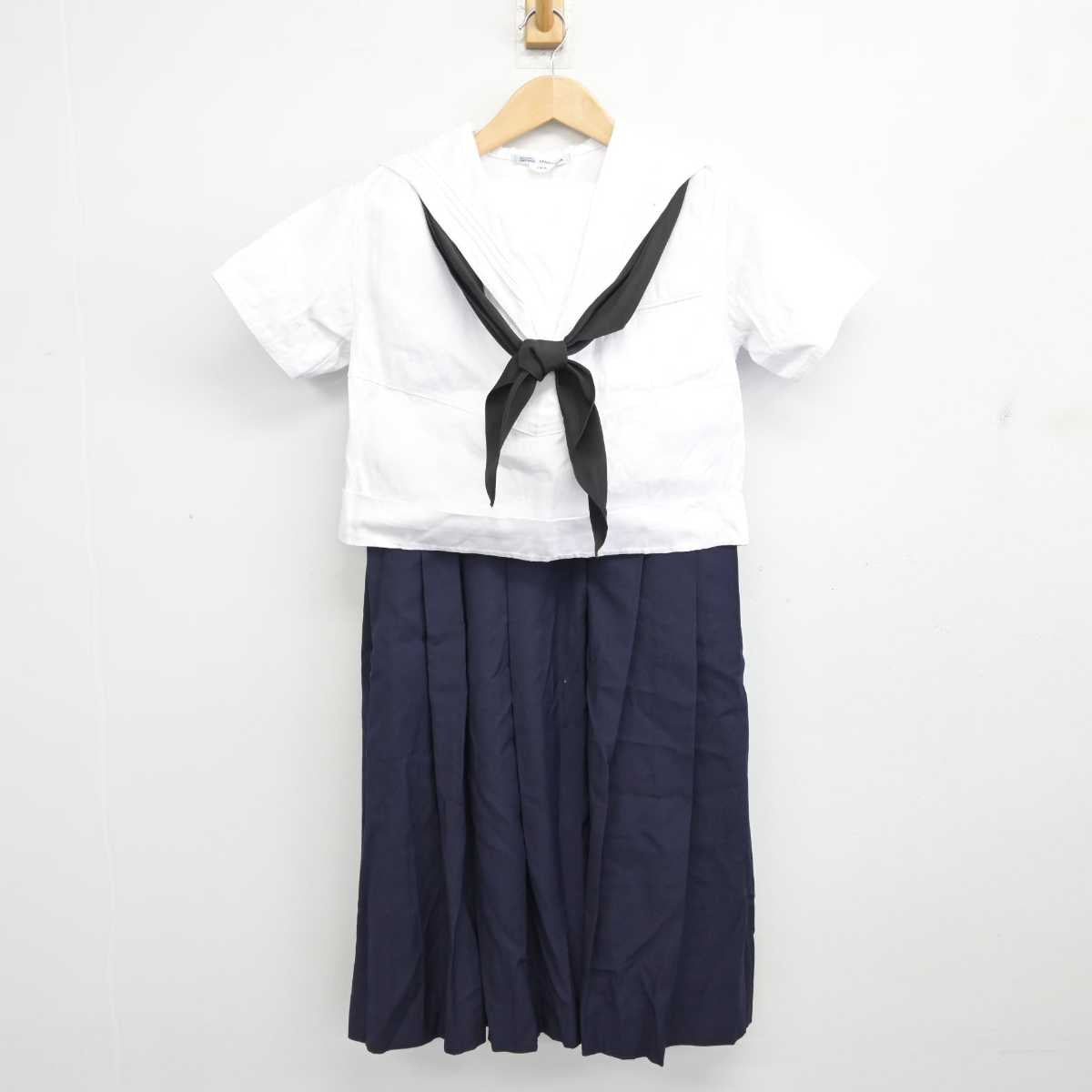 【中古】福岡県 西南女学院高等学校 女子制服 3点 (セーラー服・スカート) sf086976