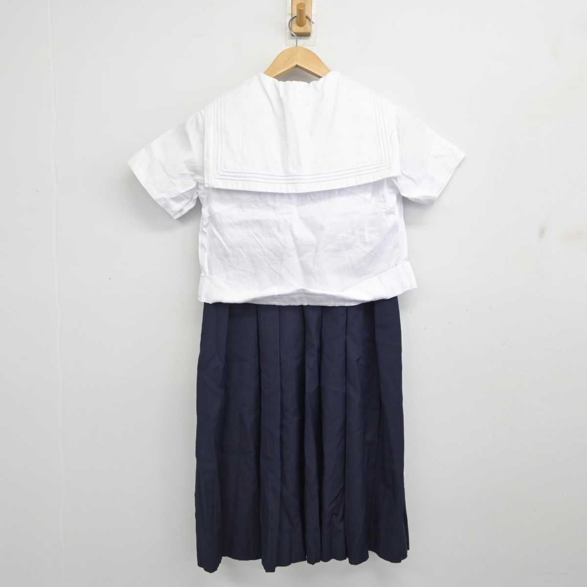 【中古】福岡県 西南女学院高等学校 女子制服 3点 (セーラー服・スカート) sf086976