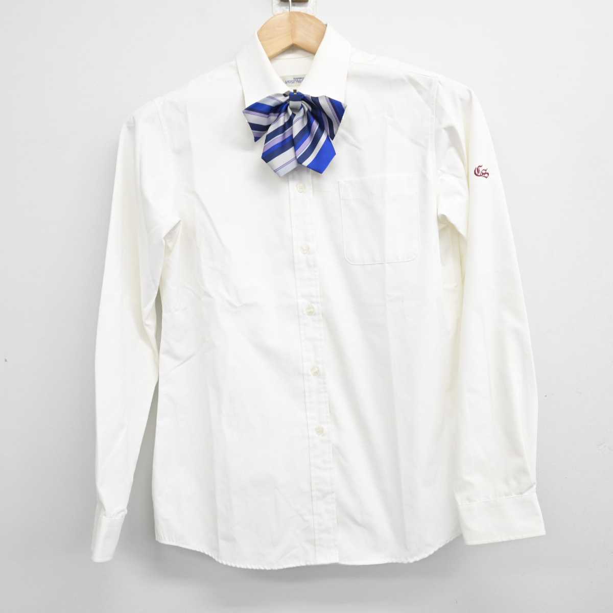 【中古】千葉県 千葉南高等学校 女子制服 3点 (シャツ・スカート) sf086982