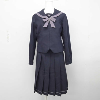 【中古】福島県 須賀川高等学校 女子制服 2点 (セーラー服・スカート) sf087014