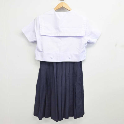 【中古】大阪府 樟蔭高等学校 女子制服 3点 (セーラー服・スカート) sf087019