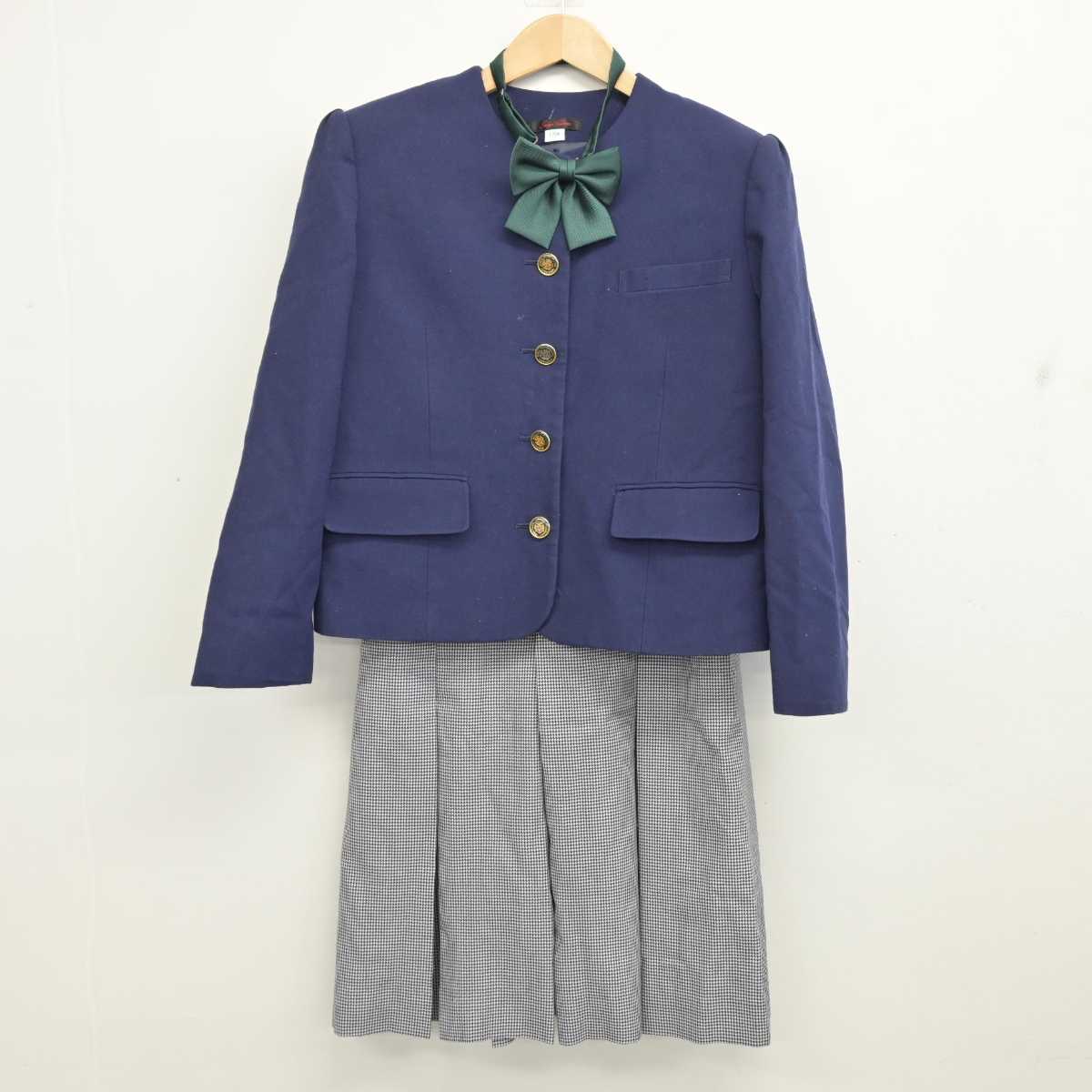 【中古】広島県 高美が丘中学校 女子制服 3点 (ブレザー・スカート) sf087023