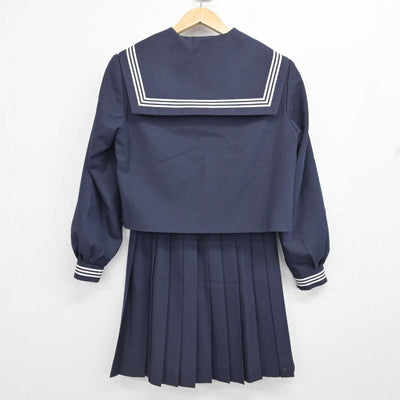 【中古】鳥取県 伯耆町立岸本中学校/旧制服 女子制服 3点 (セーラー服・スカート) sf087025