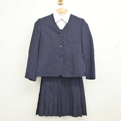 【中古】北海道 札幌市立石山中学校/旧制服 女子制服 4点 (ブレザー・ベスト・シャツ・スカート) sf087028