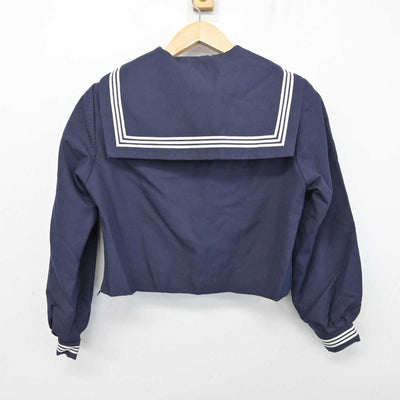 【中古】群馬県 休泊中学校 女子制服 3点 (セーラー服・スカート) sf087068