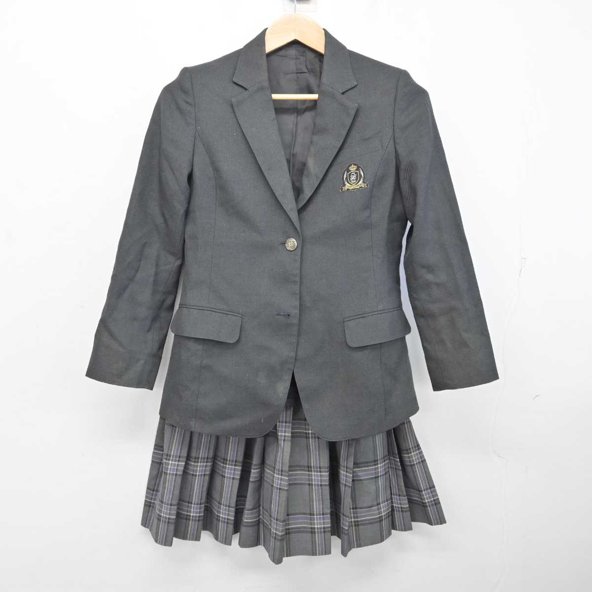 【中古】神奈川県 すすき野中学校 女子制服 2点 (ブレザー・スカート) sf087076