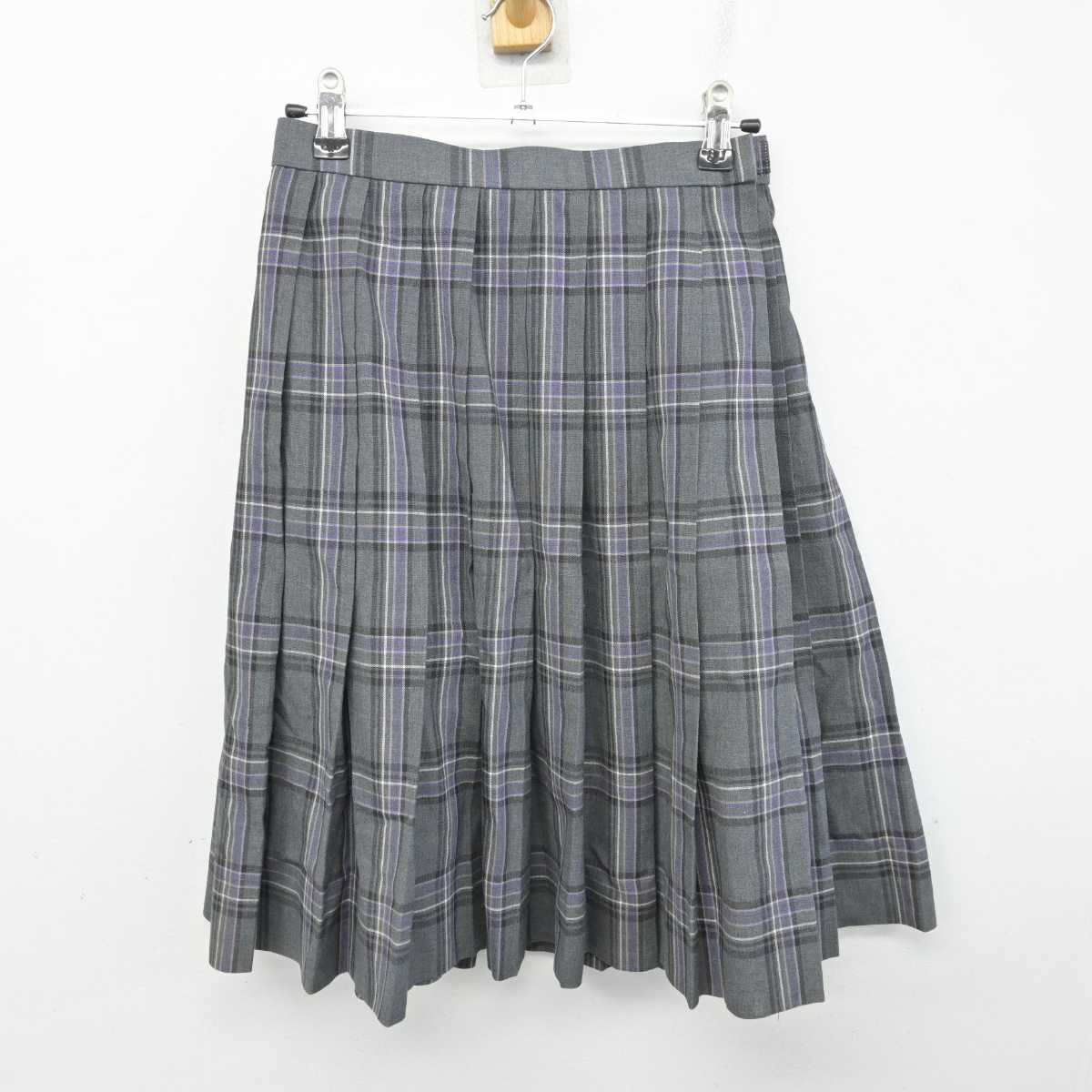 【中古】神奈川県 すすき野中学校 女子制服 2点 (ニットベスト・スカート) sf087077