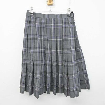 【中古】神奈川県 すすき野中学校 女子制服 2点 (ニットベスト・スカート) sf087077