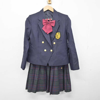 【中古】東京都 鶴川高等学校 女子制服 4点 (ブレザー・ベスト・スカート) sf087078