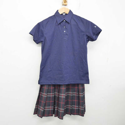 【中古】北海道 札幌大谷中学校・高等学校 女子制服 2点 (シャツ・スカート) sf087086