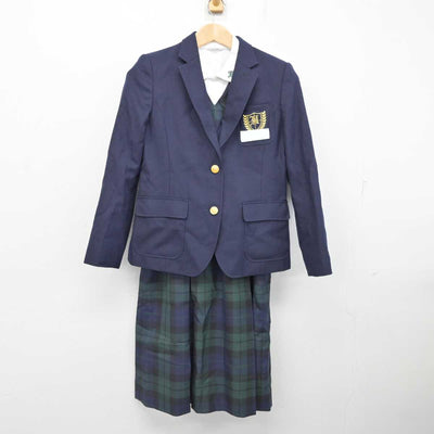 【中古】北海道 八条中学校 女子制服 3点 (ブレザー・シャツ・ジャンパースカート) sf087090