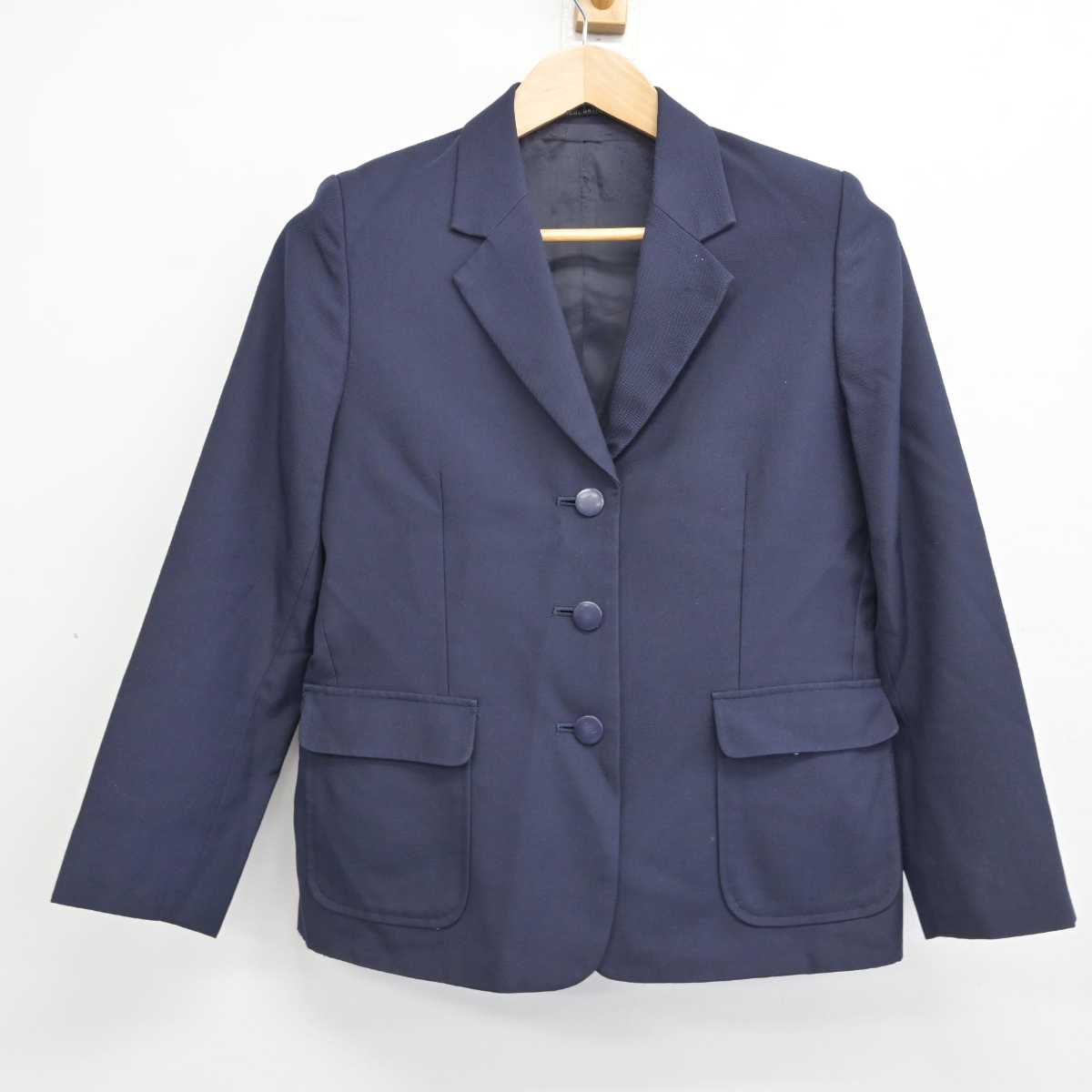中古】神奈川県 金沢中学校 女子制服 2点 (ブレザー・ジャンパー 