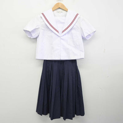 【中古】山口県 東岐波中学校 女子制服 3点 (セーラー服・スカート) sf087127