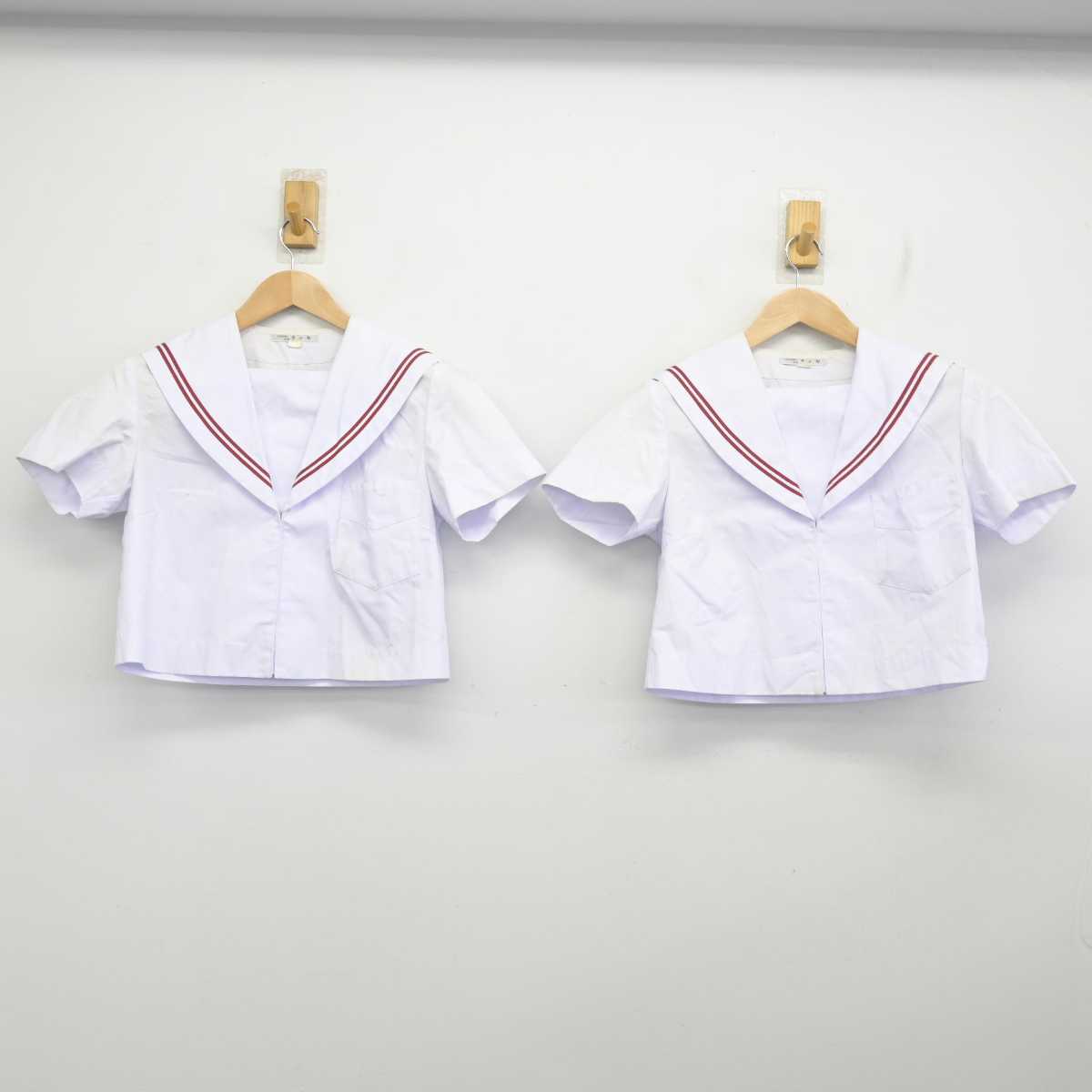 【中古】山口県 東岐波中学校 女子制服 3点 (セーラー服・スカート) sf087127