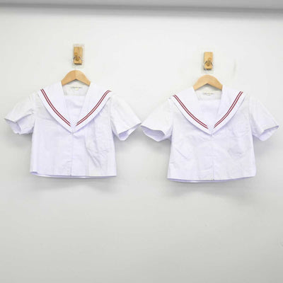 【中古】山口県 東岐波中学校 女子制服 3点 (セーラー服・スカート) sf087127