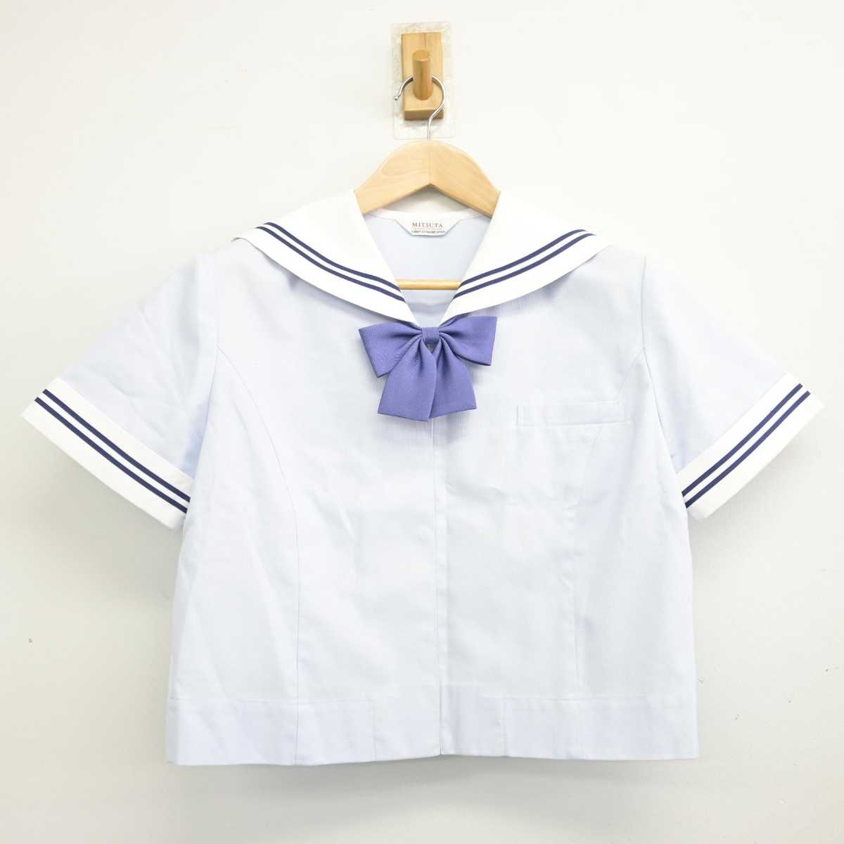 【中古】熊本県 水俣第二中学校 女子制服 3点 (セーラー服・スカート) sf087145