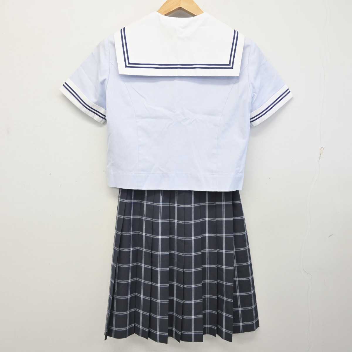 【中古】熊本県 水俣第二中学校 女子制服 2点 (セーラー服・スカート) sf087146