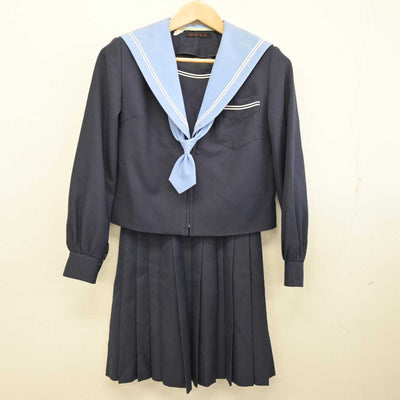 【中古】大阪府 泉陽高等学校 女子制服 3点 (セーラー服・スカート) sf087147