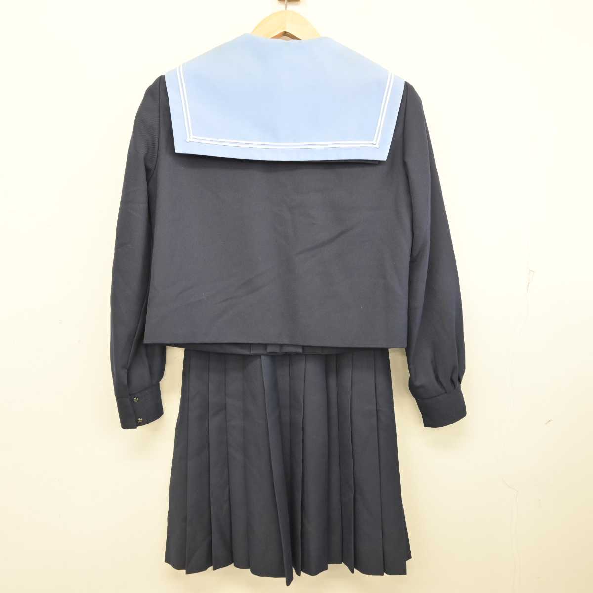 【中古】大阪府 泉陽高等学校 女子制服 3点 (セーラー服・スカート) sf087147