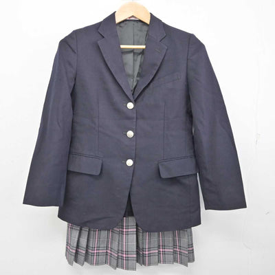 【中古】宮城県 クラーク記念国際高等学校 女子制服 3点 (ブレザー・スカート) sf087156