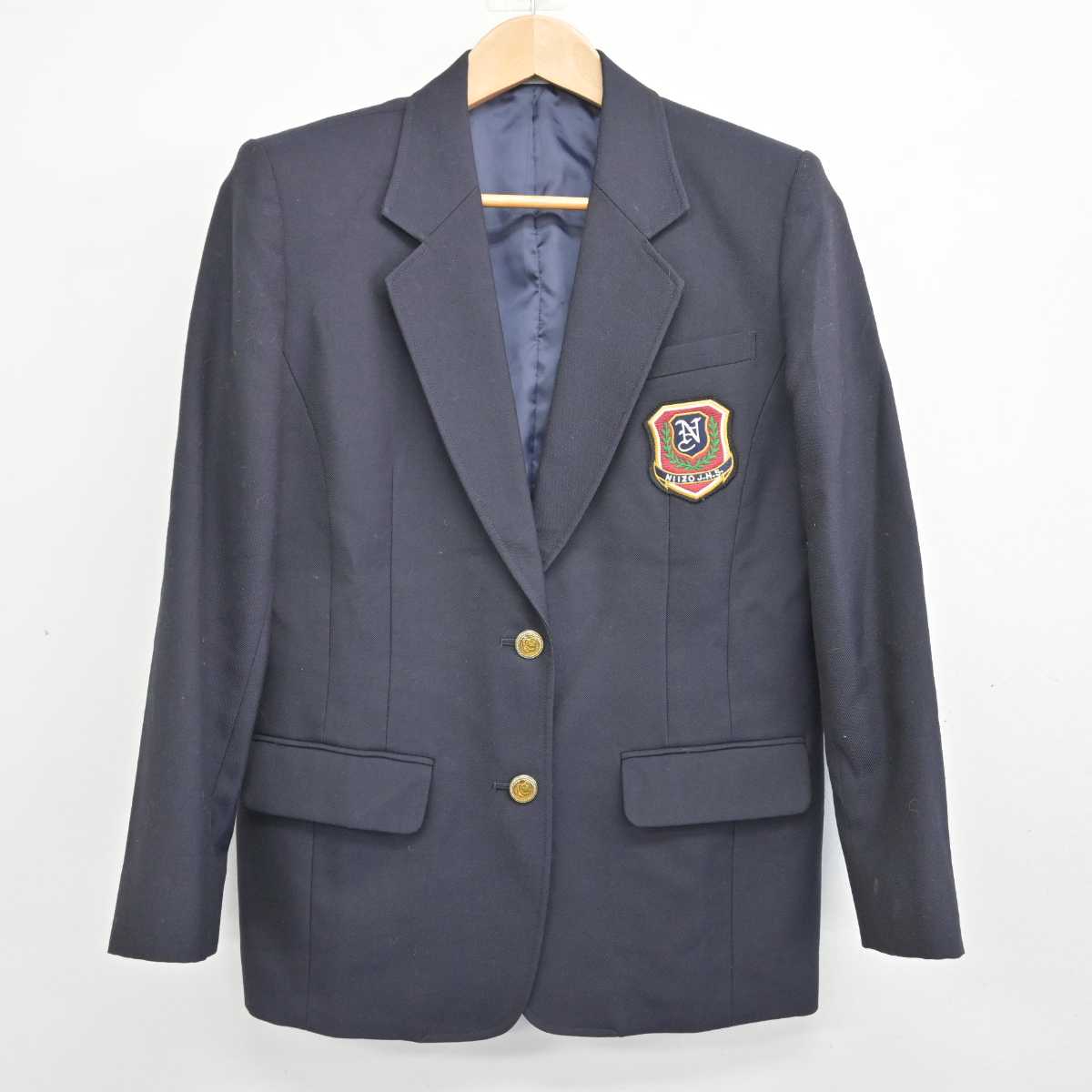 【中古】埼玉県 新曽中学校 女子制服 3点 (ブレザー・スカート) sf087162