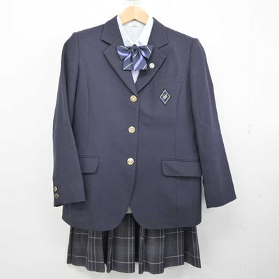 【中古】埼玉県 誠和福祉高等学校 女子制服 7点 (ブレザー・ニット・シャツ・スカート) sf087164