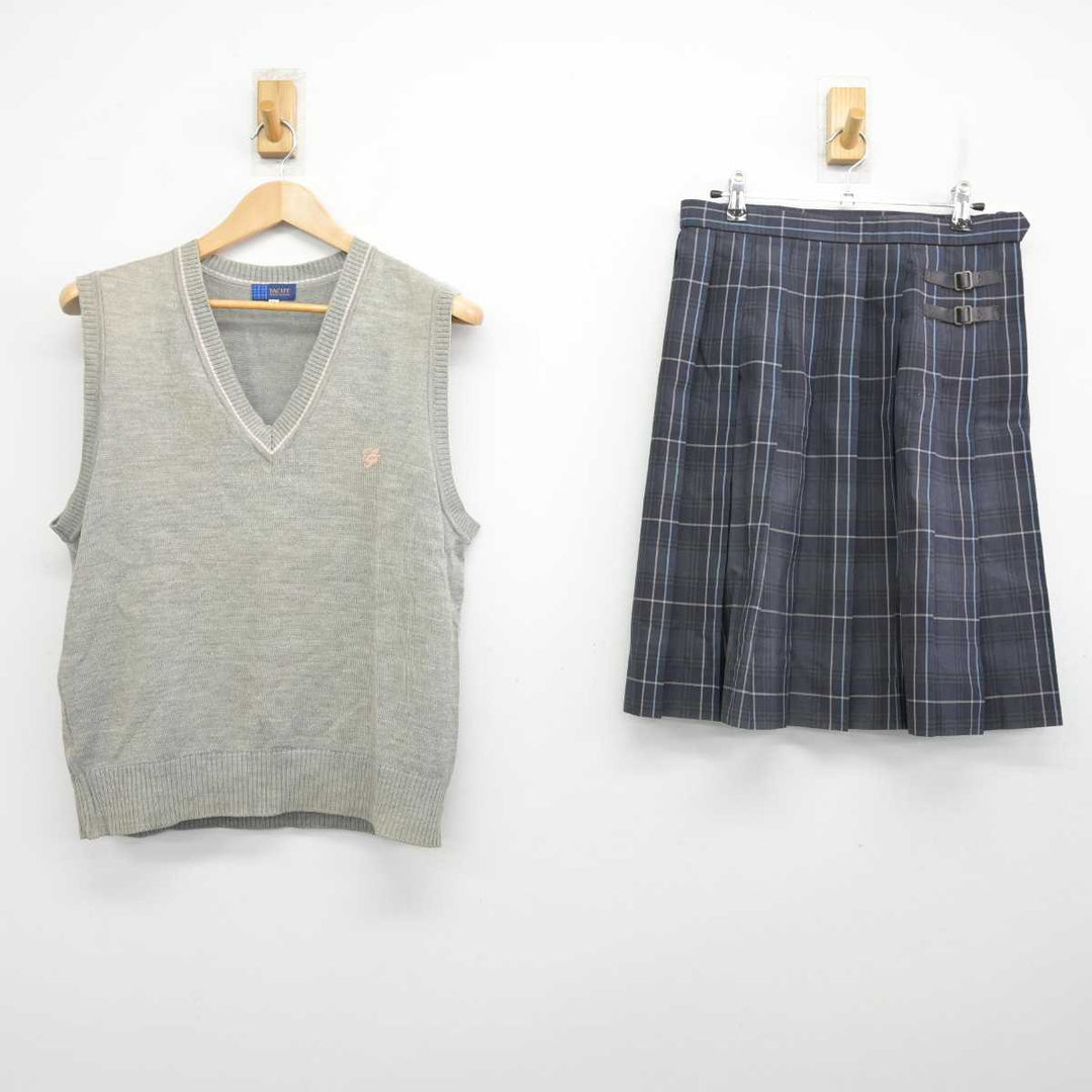 中古】埼玉県 誠和福祉高等学校 女子制服 2点 (ニットベスト 中古】埼玉県 誠和福祉高等学校 女子制服 2点 (ニットベスト