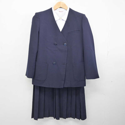 【中古】千葉県 習志野台中学校 女子制服 3点 (ブレザー・シャツ・スカート) sf087167