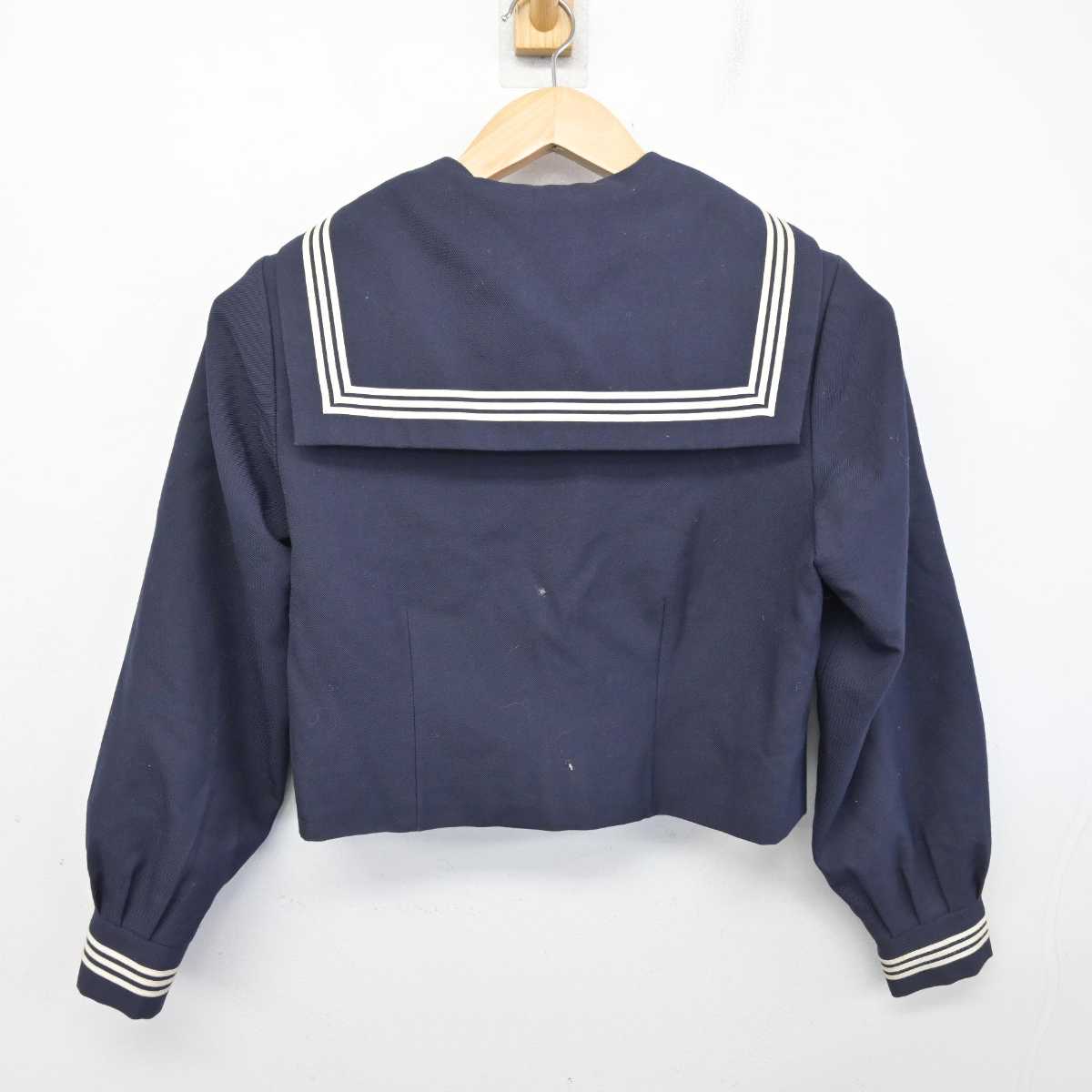 【中古】埼玉県 大袋中学校 女子制服 3点 (セーラー服・ジャンパースカート) sf087275