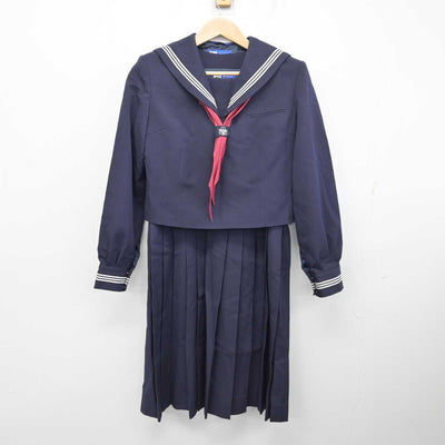 【中古】茨城県 愛宕中学校 女子制服 3点 (セーラー服・ジャンパースカート) sf087282