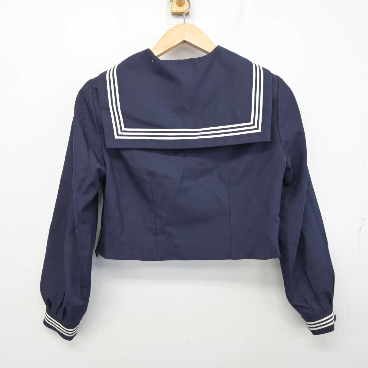 【中古】茨城県 愛宕中学校 女子制服 2点 (セーラー服・ジャンパースカート) sf087283