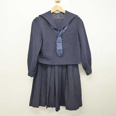 【中古】兵庫県 原田中学校 女子制服 4点 (セーラー服・スカート) sf087287