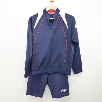 【中古】兵庫県 原田中学校 女子制服 2点 (ジャージ 上・体操服 下) sf087291