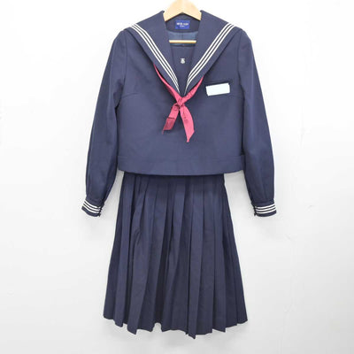 【中古】山口県 玄洋中学校 女子制服 4点 (セーラー服・スカート) sf087309