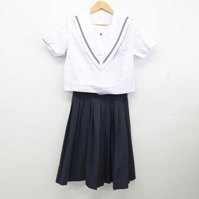 【中古】山口県 玄洋中学校 女子制服 2点 (セーラー服・スカート) sf087311