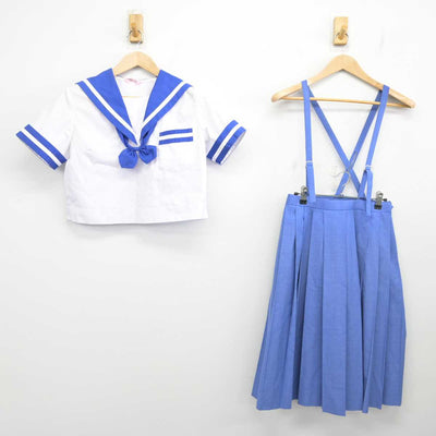 【中古】熊本県 熊本市立東部中学校 女子制服 3点 (セーラー服・スカート) sf087350