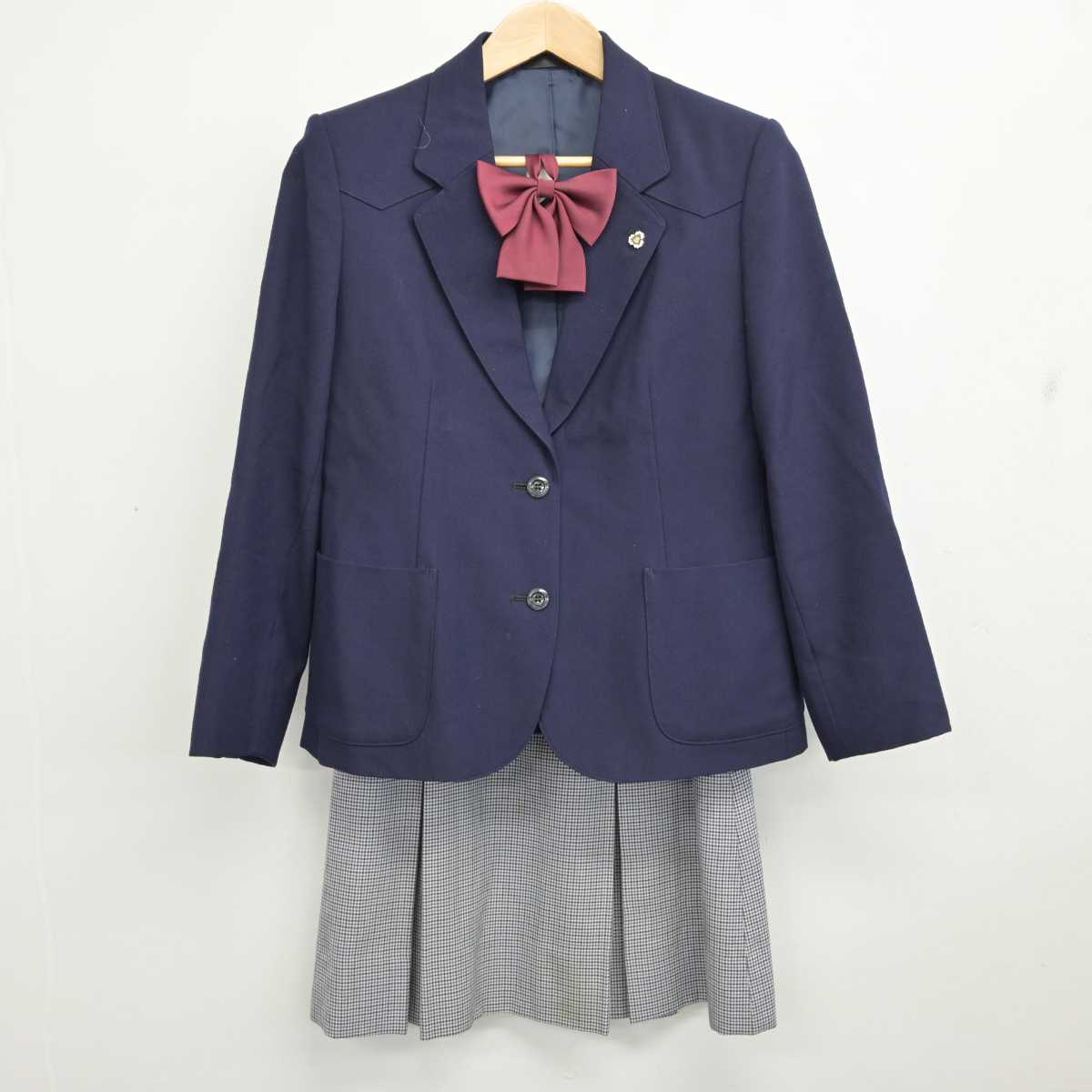 【中古】宮城県 泉館山高等学校 女子制服 4点 (ブレザー・スカート) sf087370