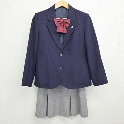 【中古】宮城県 泉館山高等学校 女子制服 4点 (ブレザー・スカート) sf087370