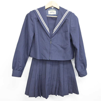 【中古】愛知県 港南中学校 女子制服 2点 (セーラー服・スカート) sf087376