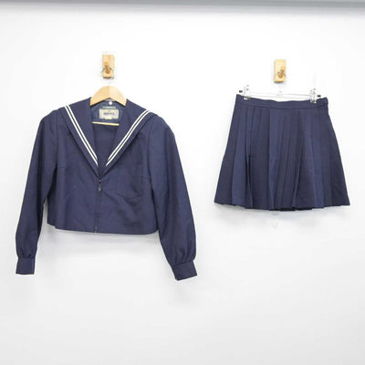 【中古】愛知県 港南中学校 女子制服 2点 (セーラー服・スカート) sf087376