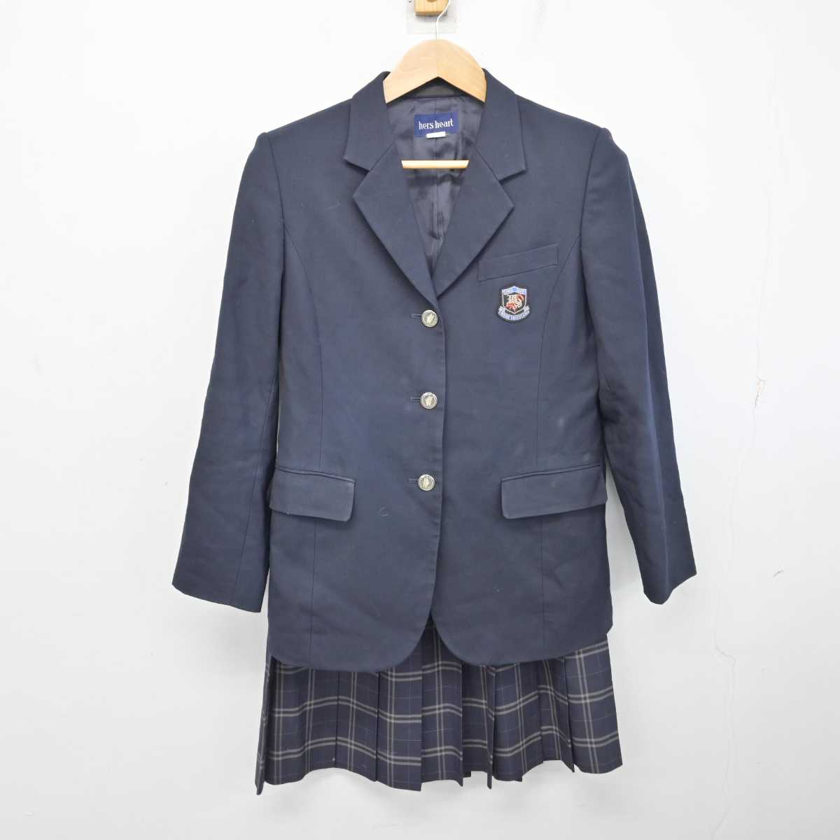 【中古】岡山県 和気閑谷高等学校 女子制服 2点 (ブレザー・スカート) sf087381