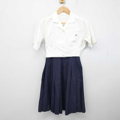 【中古】兵庫県 赤穂高等学校 女子制服 2点 (シャツ・スカート) sf087383