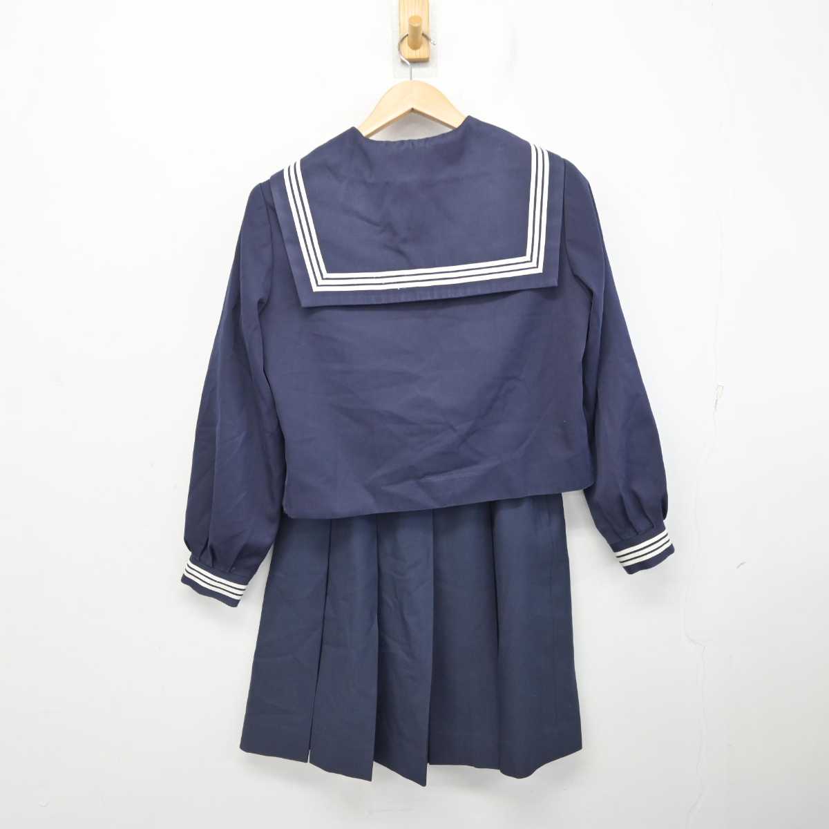 【中古】 学校名不明 女子制服 2点 (セーラー服・スカート) sf087390