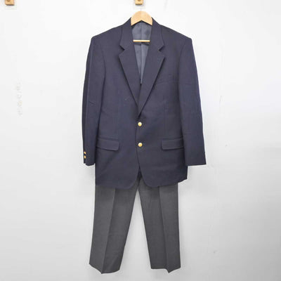 【中古】兵庫県 伊丹高等学校 男子制服 2点 (ブレザー・ズボン) sf087405