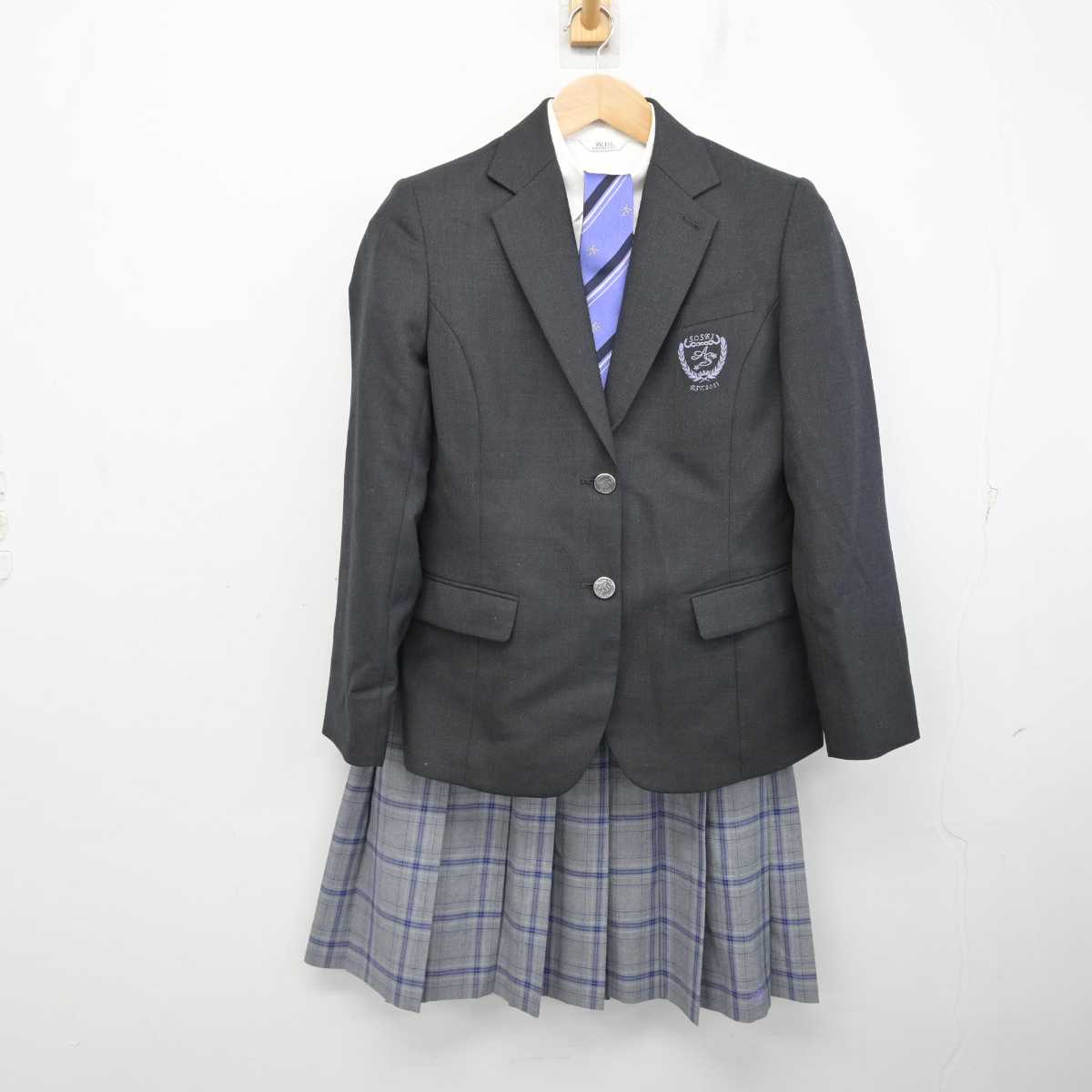 【中古】兵庫県 尼崎双星高等学校 女子制服 4点 (ブレザー・シャツ・スカート) sf087406